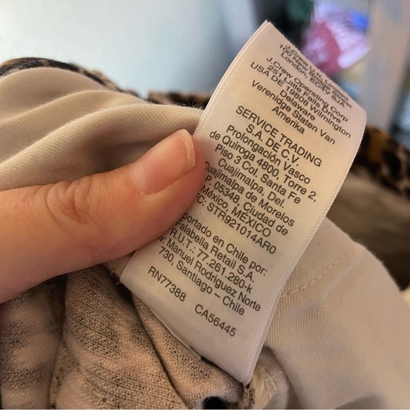 J.Crew 10" Highest Rise Toothpick Leopard Skinny Corduroy Pants - Picture 11 of 12